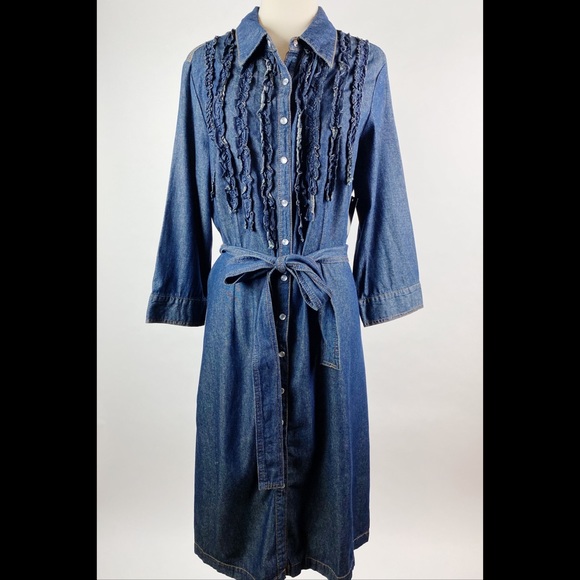 denim dress size 16